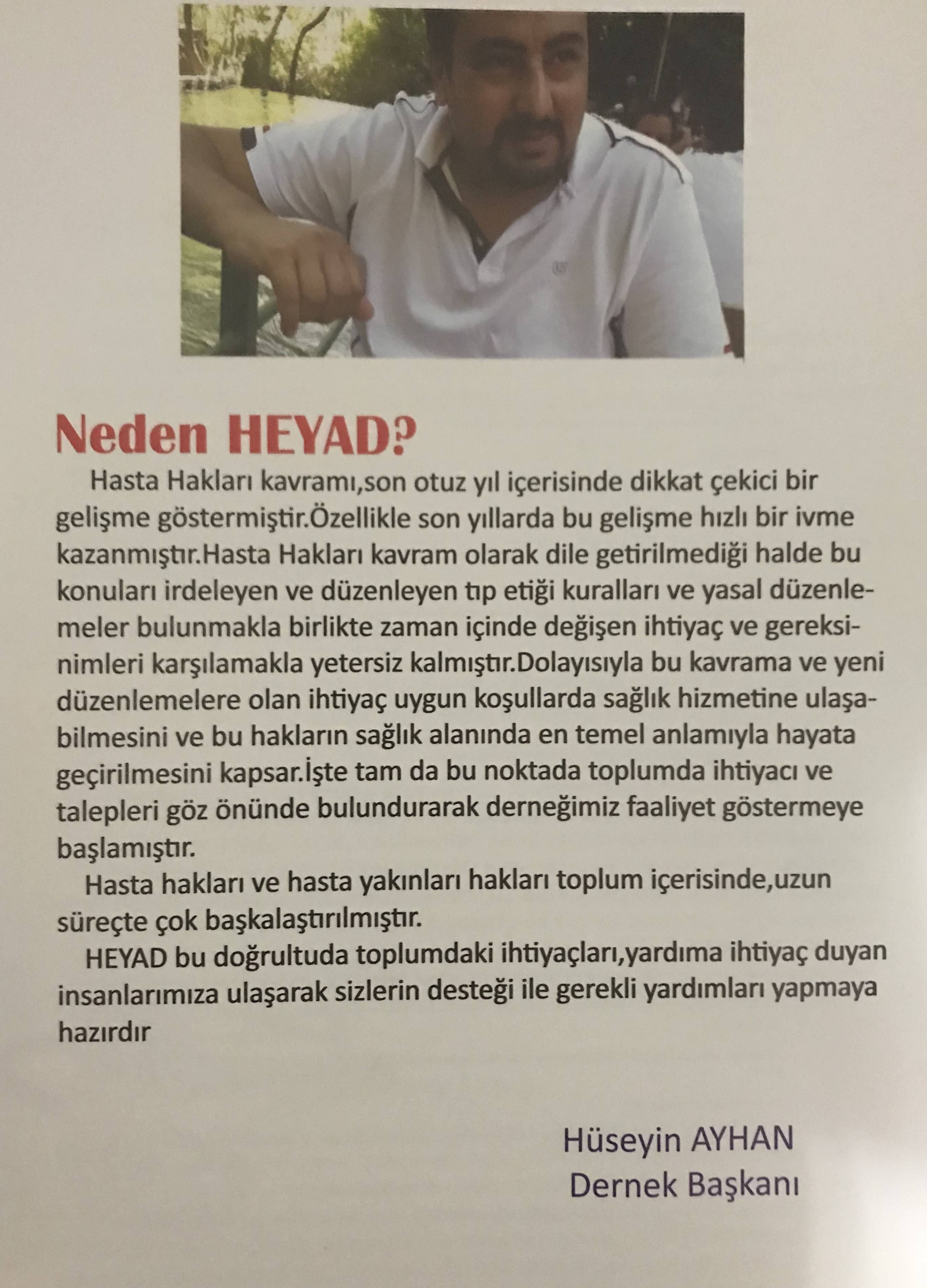 HEYAD-SİZSİNİZ  Dergimiz sizlerle